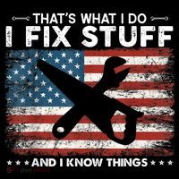 That's What I Do I Fix Stuff And I Know Things Funny Saying Women's Hoodie thumb 2