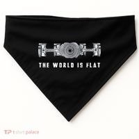The World Is Flat Boxer Engine Car Enthusiast USA-Made Doggie Bandana thumb 0