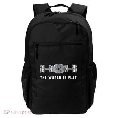 The World Is Flat Boxer Engine Car Enthusiast Backpack