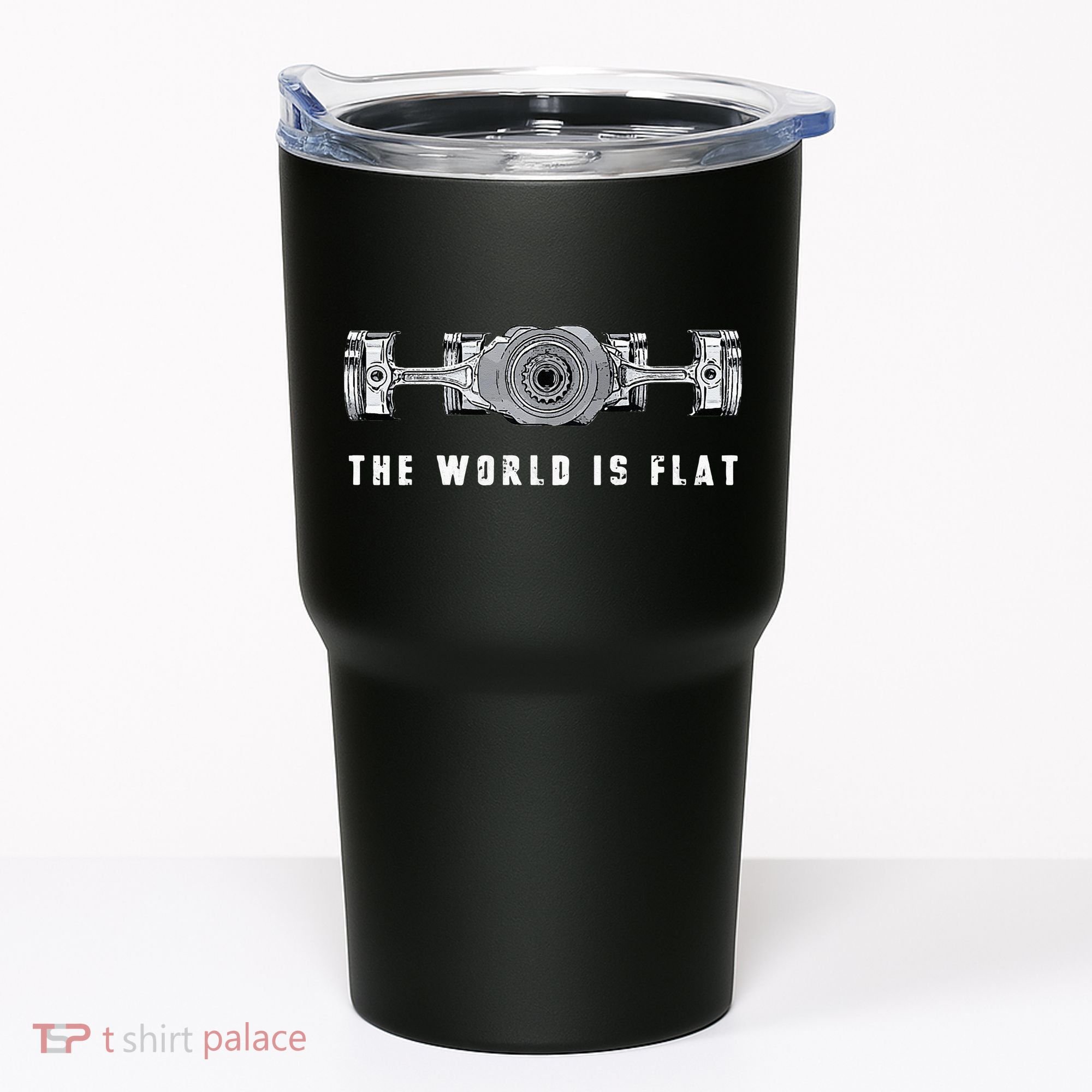 The World Is Flat Boxer Engine Car Enthusiast Tumbler