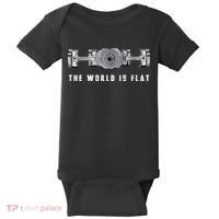 The World Is Flat Boxer Engine Car Enthusiast Baby Bodysuit thumb 0