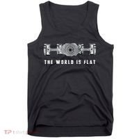 The World Is Flat Boxer Engine Car Enthusiast Tank Top thumb 0