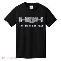 The World Is Flat Boxer Engine Car Enthusiast Kids T-Shirt thumb 0