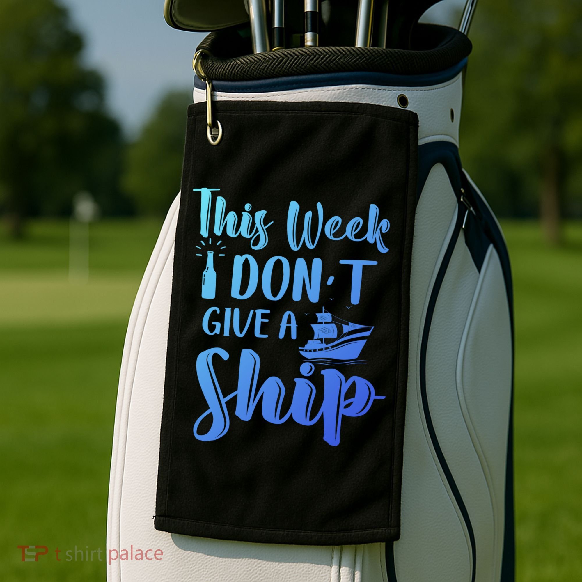 This Week I Dont Give A Ship Cruise Trip Summer Cruising Cool Gift Golf Towel
