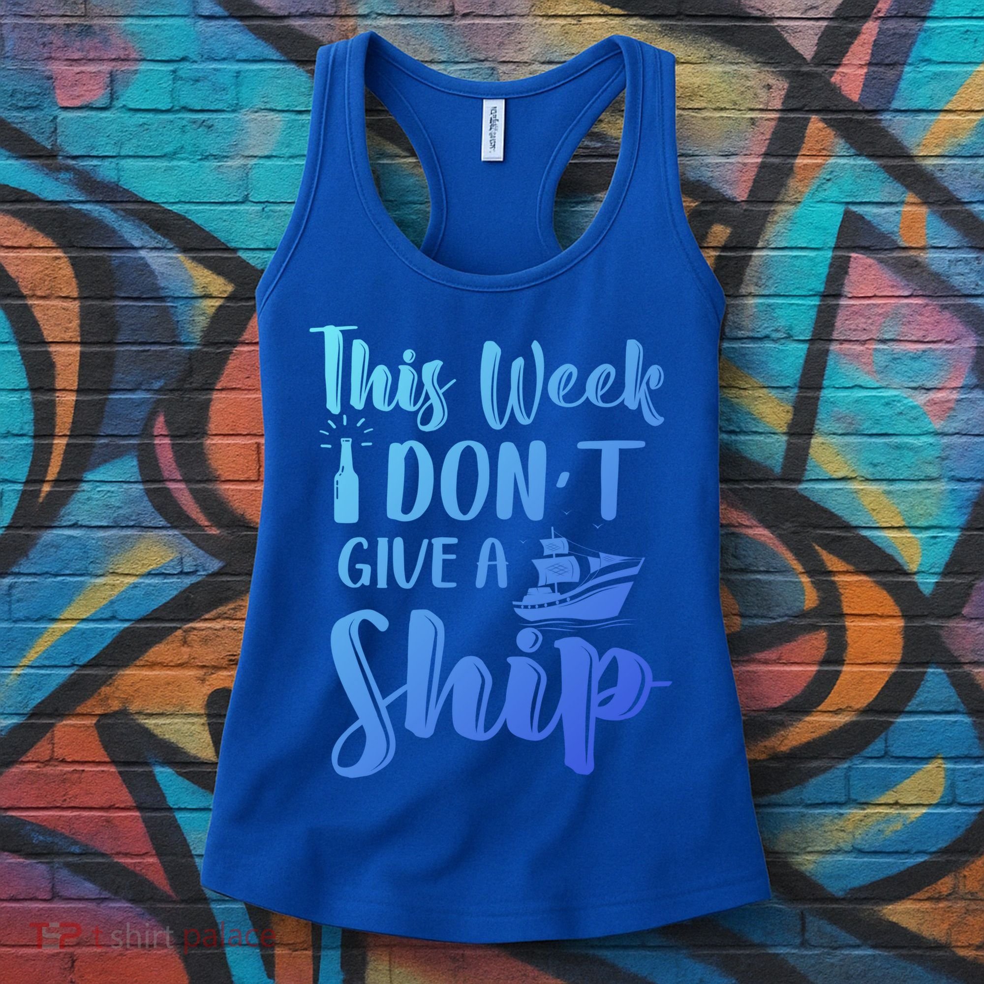 This Week I Dont Give A Ship Cruise Trip Summer Cruising Cool Gift Women's Tank Top
