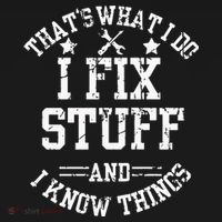 Thats What I Do I Fix Stuff And I Know Things Father Day Visor thumb 3