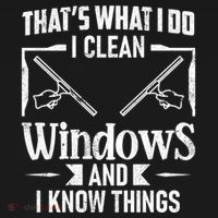 ThatS What I Do I Clean Windows Funny Cleaning Crew Washer Gift Women's Hoodie thumb 2
