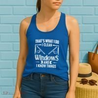 ThatS What I Do I Clean Windows Funny Cleaning Crew Washer Gift Women's Tank Top thumb 2
