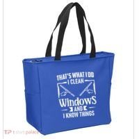 ThatS What I Do I Clean Windows Funny Cleaning Crew Washer Gift Tote Bag thumb 2