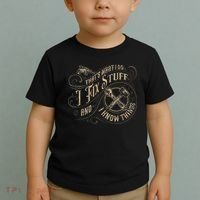 That's What I Do I Fix Stuff And I Know Things Funny Saying Toddler T-Shirt thumb 2