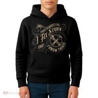 That's What I Do I Fix Stuff And I Know Things Funny Saying Kids Hoodie thumb 4