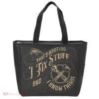 That's What I Do I Fix Stuff And I Know Things Funny Saying Tote Bag thumb 0