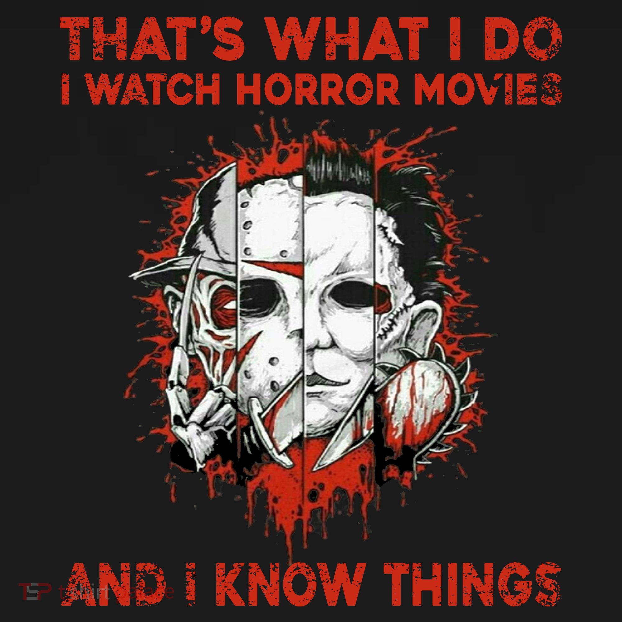 That's What I Do I Watch Horror Movies And I Know Things Halloween Killer Baby Bodysuit
