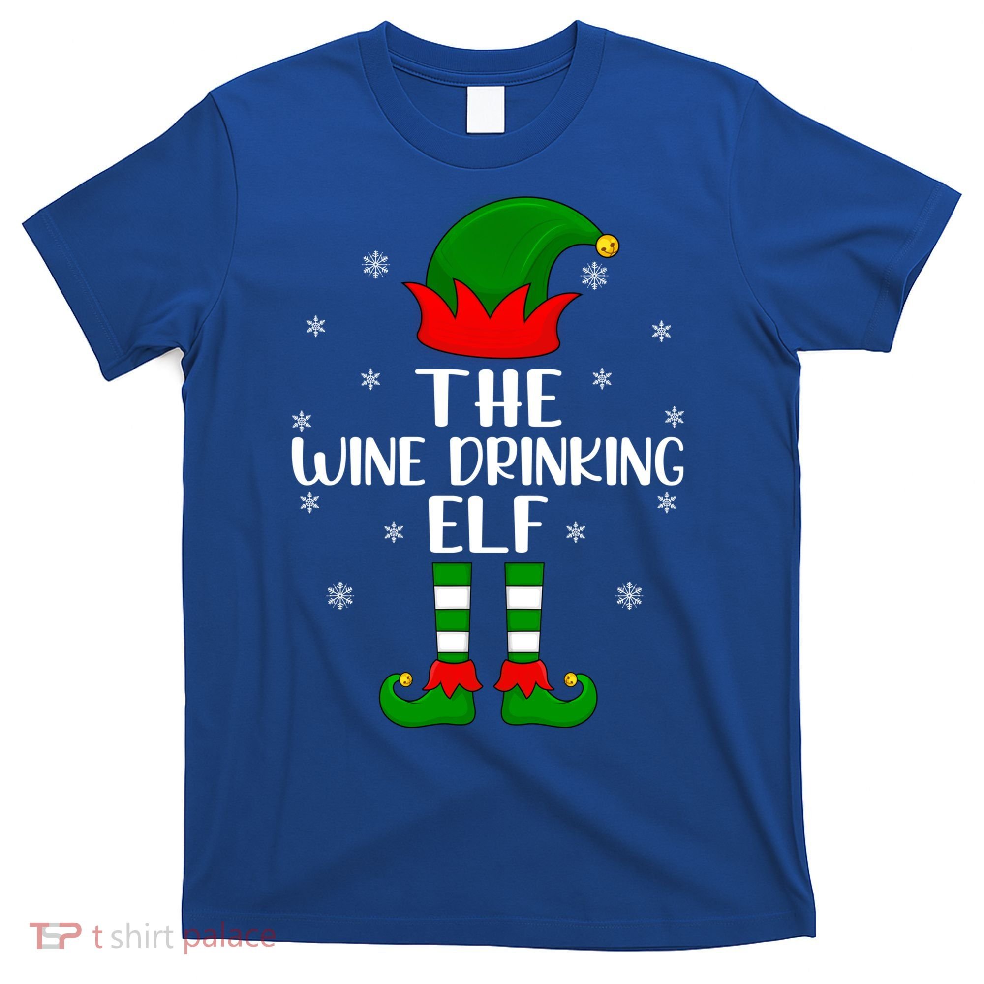 The Wine Ing Elf Christmas Party Matching Family Xmas Gift T-Shirt