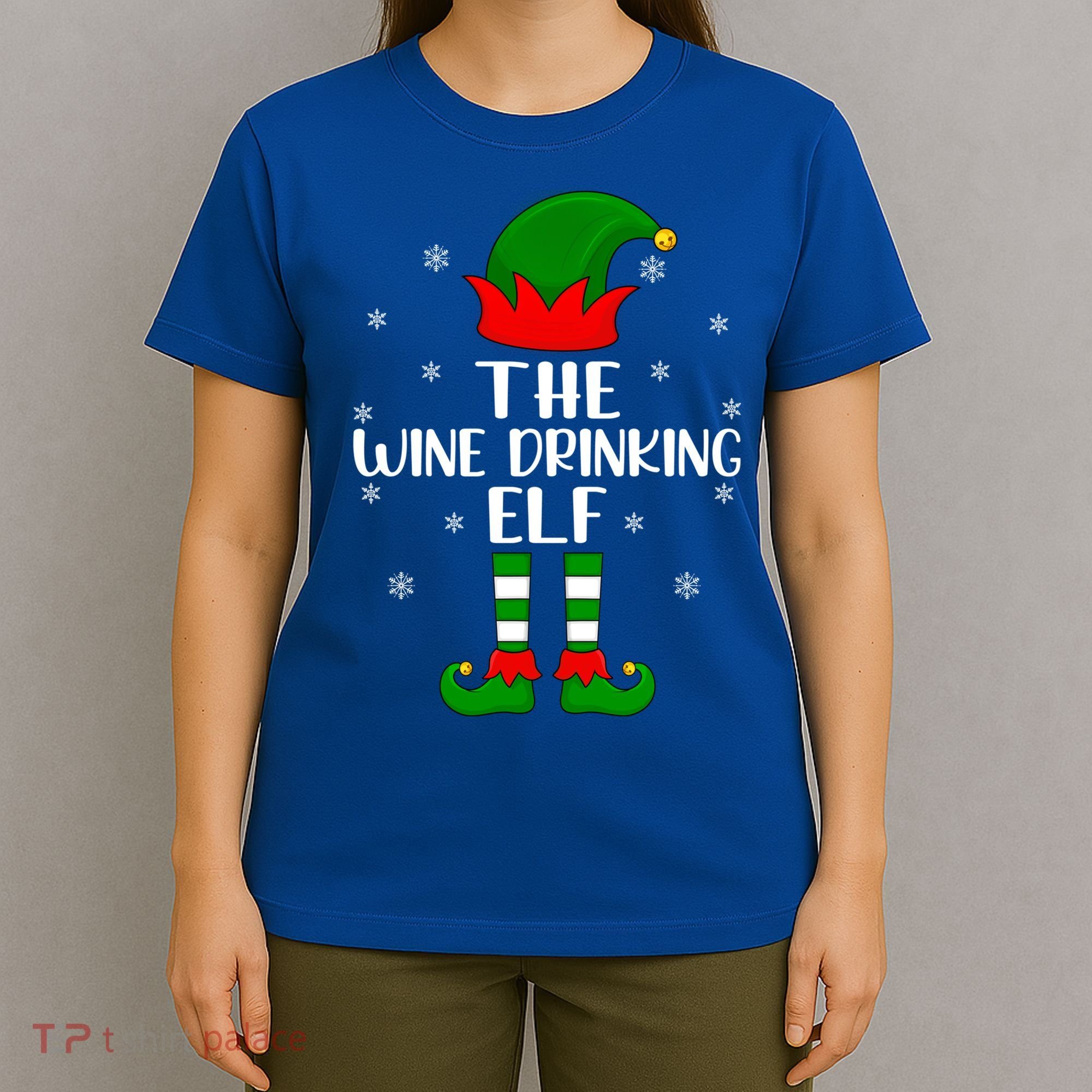 The Wine Ing Elf Christmas Party Matching Family Xmas Gift T-Shirt