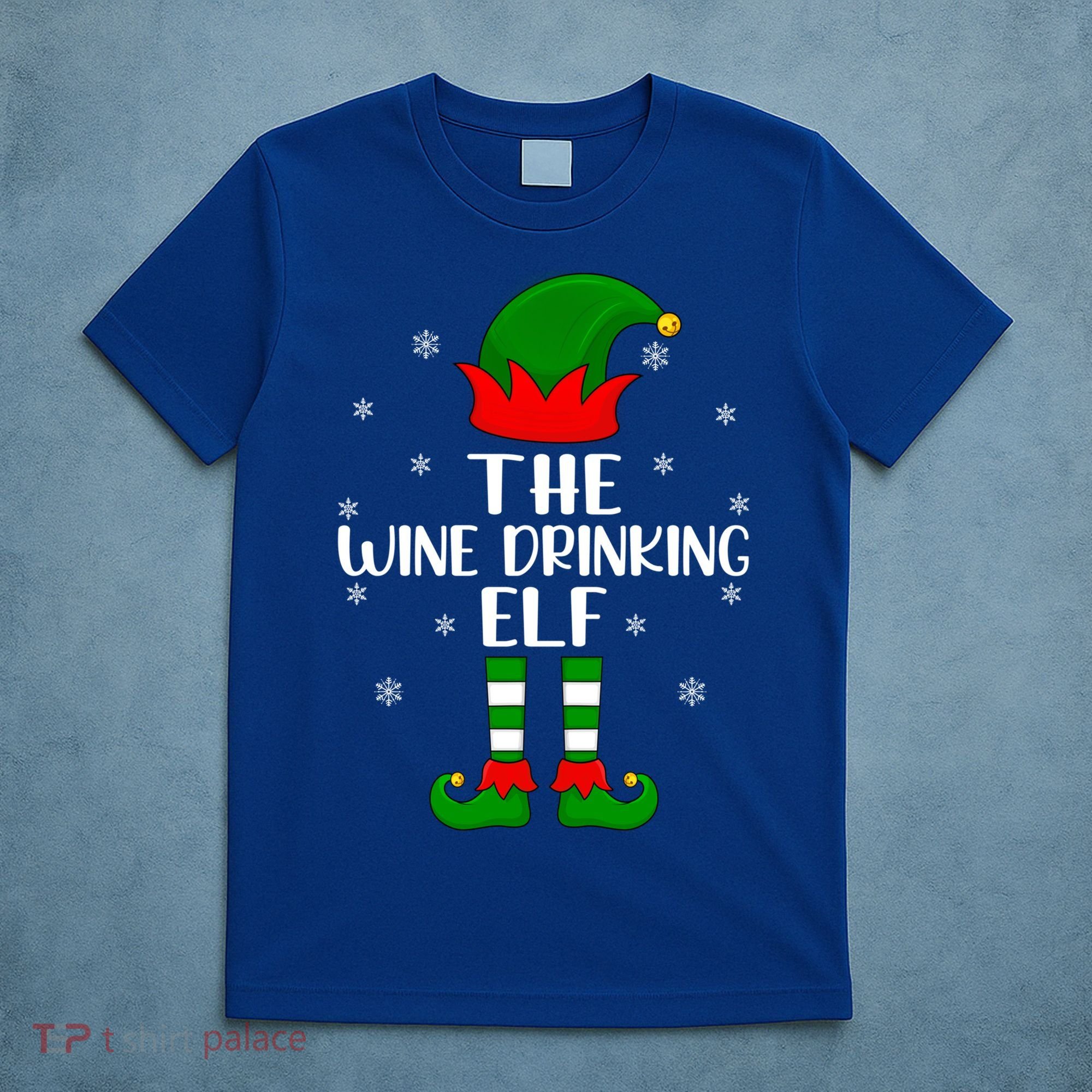 The Wine Ing Elf Christmas Party Matching Family Xmas Gift T-Shirt
