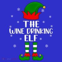 The Wine Ing Elf Christmas Party Matching Family Xmas Gift Mousepad thumb 1