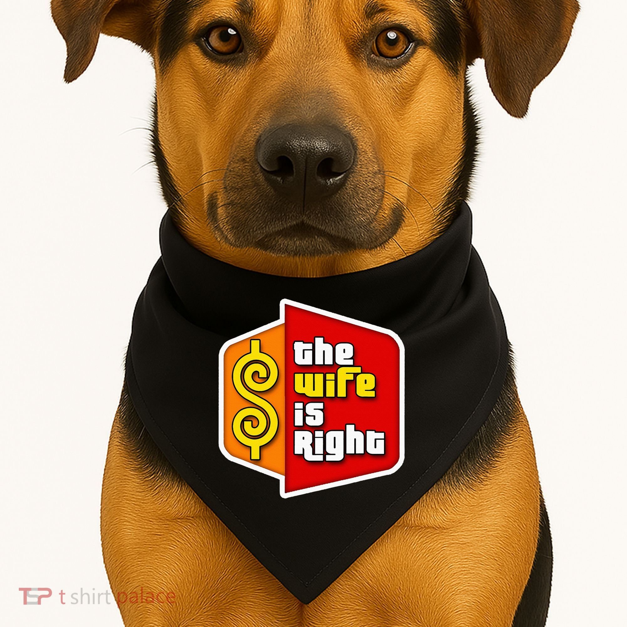 The Wife Is Right USA-Made Doggie Bandana
