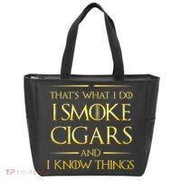 That's What I Do I Smoke Cigars And I Know Things Tote Bag thumb 0