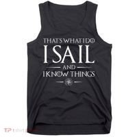 That's What I Do I Sail Sailboat Boating Captain Sailing Tank Top thumb 0