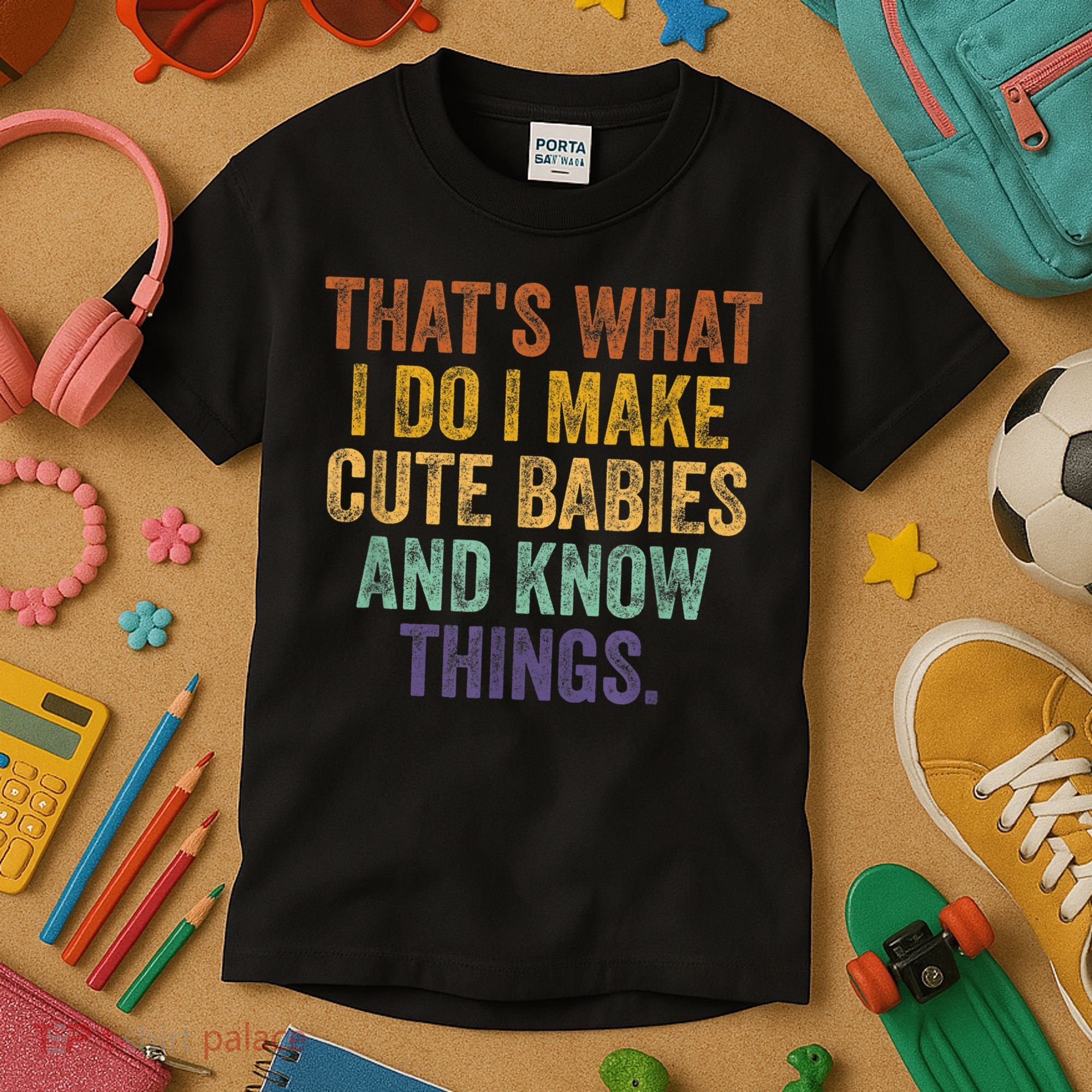That's What I Do I Make Cute Babies And Know Things Saying Kids T-Shirt