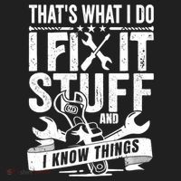 That's What I Do I Fix Stuff And I Know Things Beanie thumb 2