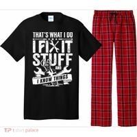 That's What I Do I Fix Stuff And I Know Things Pajama Set thumb 0