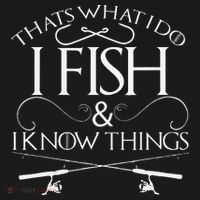 That's What I Do I Fish And I Know Things Fishing Coaster thumb 2
