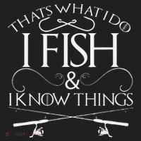 That's What I Do I Fish And I Know Things Fishing Hat thumb 2