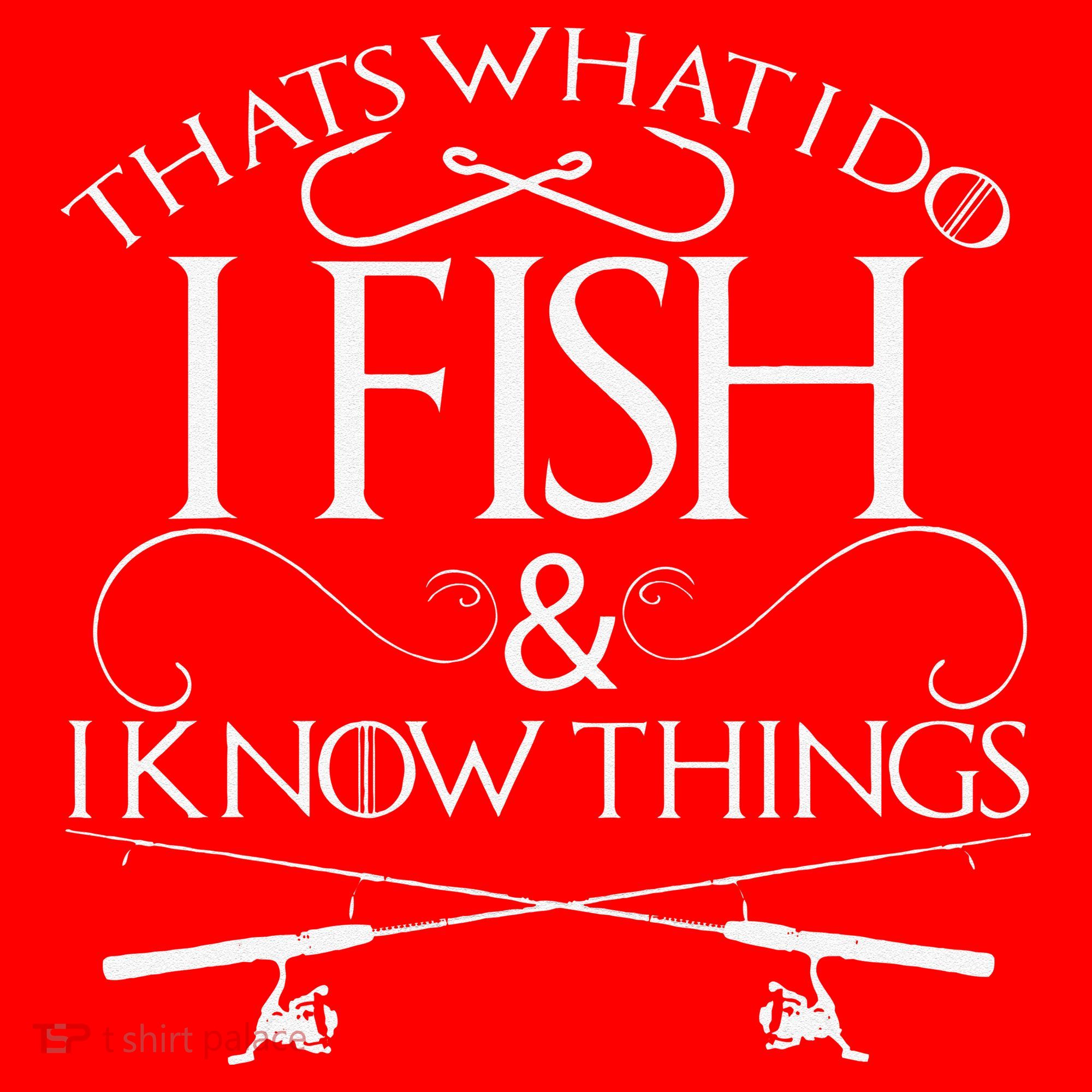 That's What I Do I Fish And I Know Things Fishing Santa Hat
