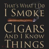 Thats What I Do I Smoke Cigars And I Know Things Beanie thumb 2