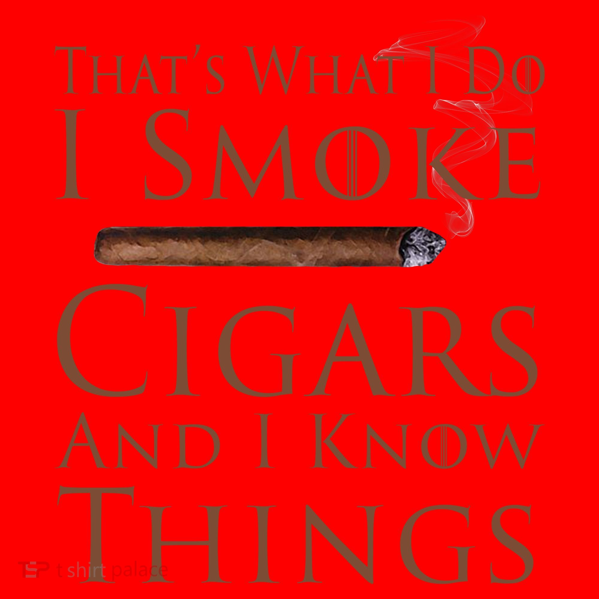Thats What I Do I Smoke Cigars And I Know Things Santa Hat