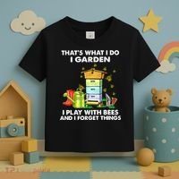 Thats What I Do I Garden I Play With Bees And I Forget Toddler T-Shirt thumb 3