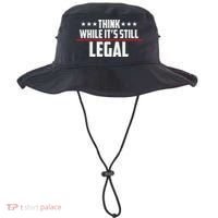 Think While It's Still Legal Anti Woke Anti Censorship Bucket Hat thumb 0