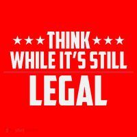 Think While It's Still Legal Anti Woke Anti Censorship Santa Hat thumb 1