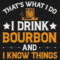 That's What I Do I Drink Bourbon And I Know Things USA-Made Doggie Bandana thumb 2