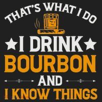 That's What I Do I Drink Bourbon And I Know Things Beanie thumb 2