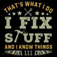 Thats What I Do I Fix Stuff And I Know Things Funny Dad Polo thumb 3