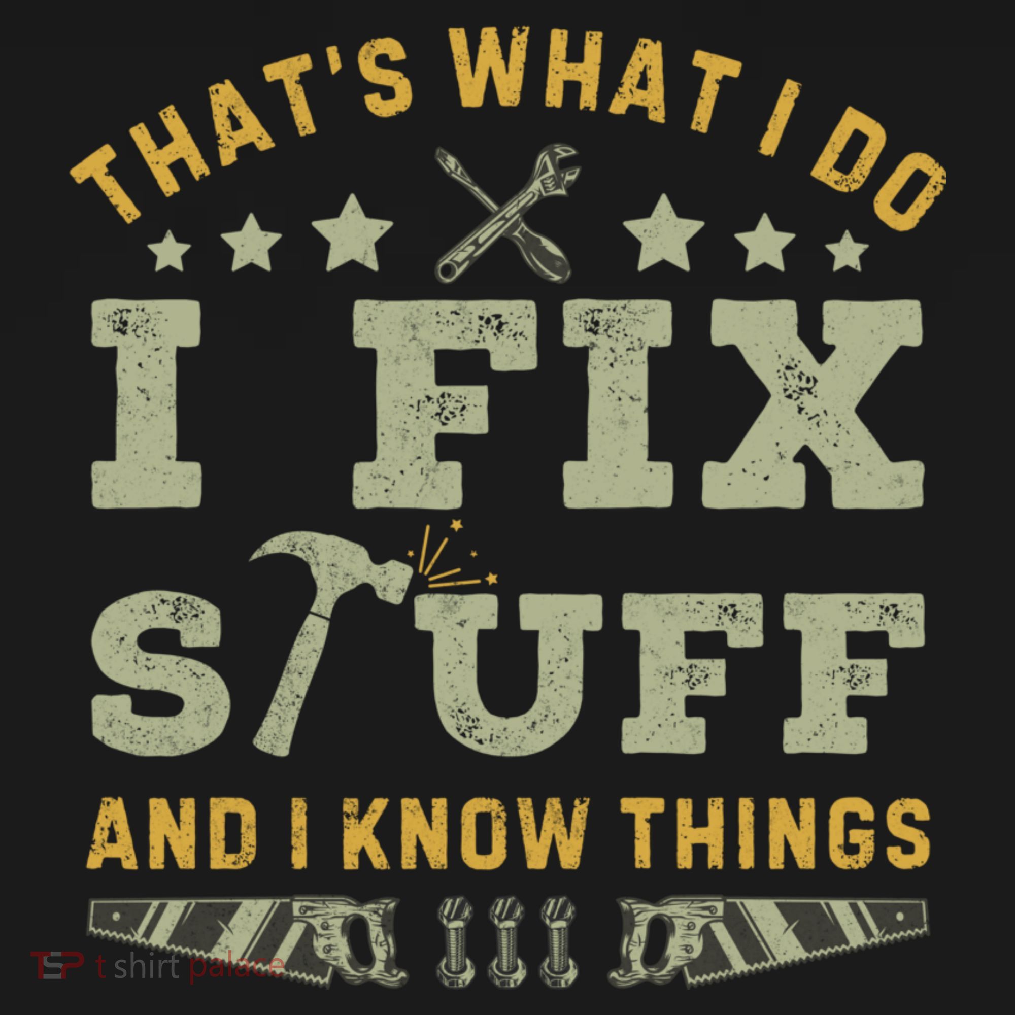 Thats What I Do I Fix Stuff And I Know Things Funny Dad Toddler Hoodie