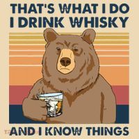 Thats What I Do I Drink Whiskey And I Know Things Bear Tee Tote Bag thumb 4