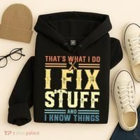 That's What I Do I Fix Stuff And I Know Things Hoodie thumb 4