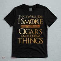 Thats What I Do I Smoke Cigars And I Know Things Smoker T-Shirt thumb 5