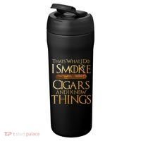 Thats What I Do I Smoke Cigars And I Know Things Smoker 24oz Duet Stainless Steel Tumbler thumb 3