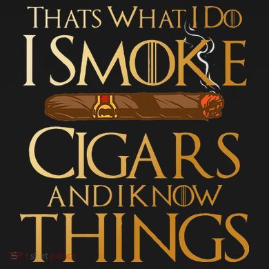 Thats What I Do I Smoke Cigars And I Know Things Smoker Ornament