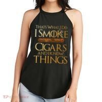 Thats What I Do I Smoke Cigars And I Know Things Smoker Women's Perfect Tri Rocker Tank thumb 2