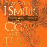 Thats What I Do I Smoke Cigars And I Know Things Smoker Kati Licensed 12" Camo Cuffed Beanie thumb 2