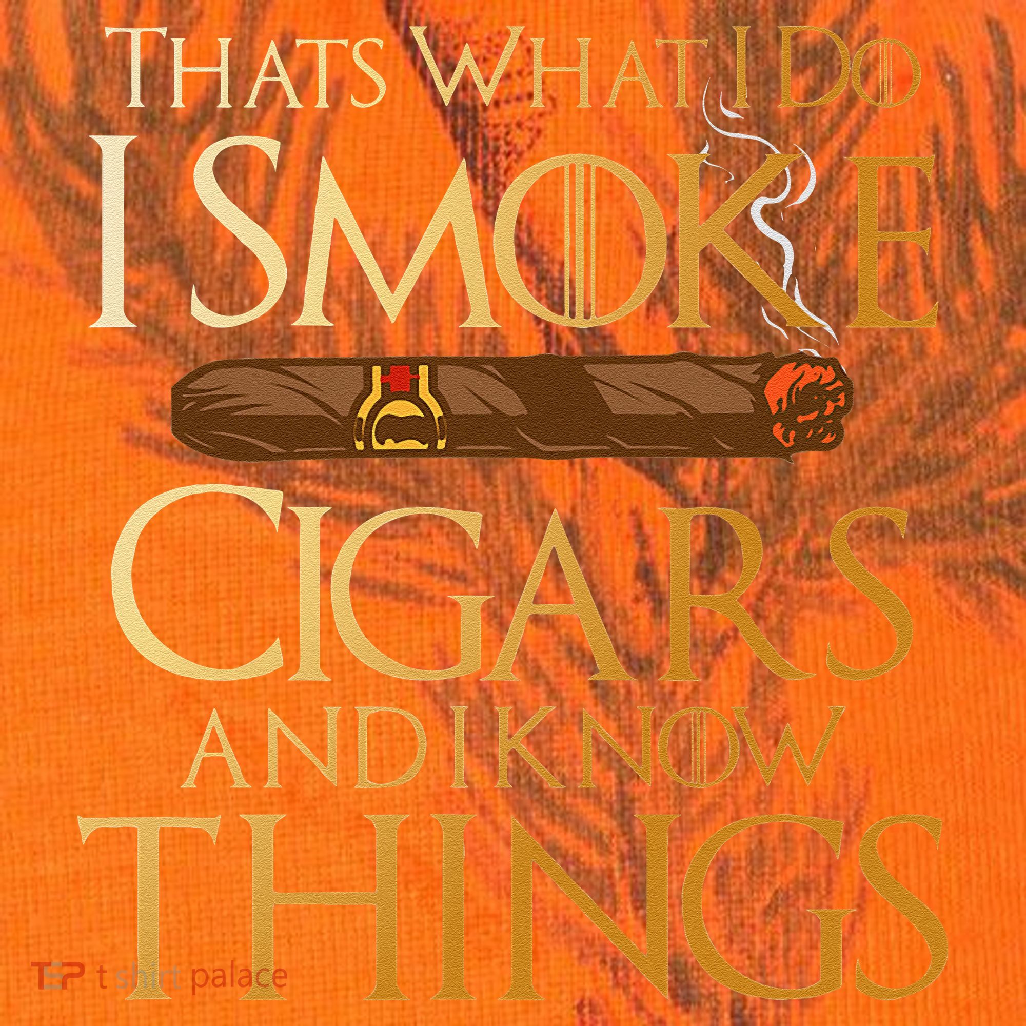 Thats What I Do I Smoke Cigars And I Know Things Smoker Kati Licensed 12" Camo Cuffed Beanie