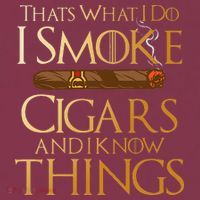 Thats What I Do I Smoke Cigars And I Know Things Smoker 16oz Travel Tumbler thumb 2
