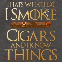 Thats What I Do I Smoke Cigars And I Know Things Smoker Vector Backpack thumb 2