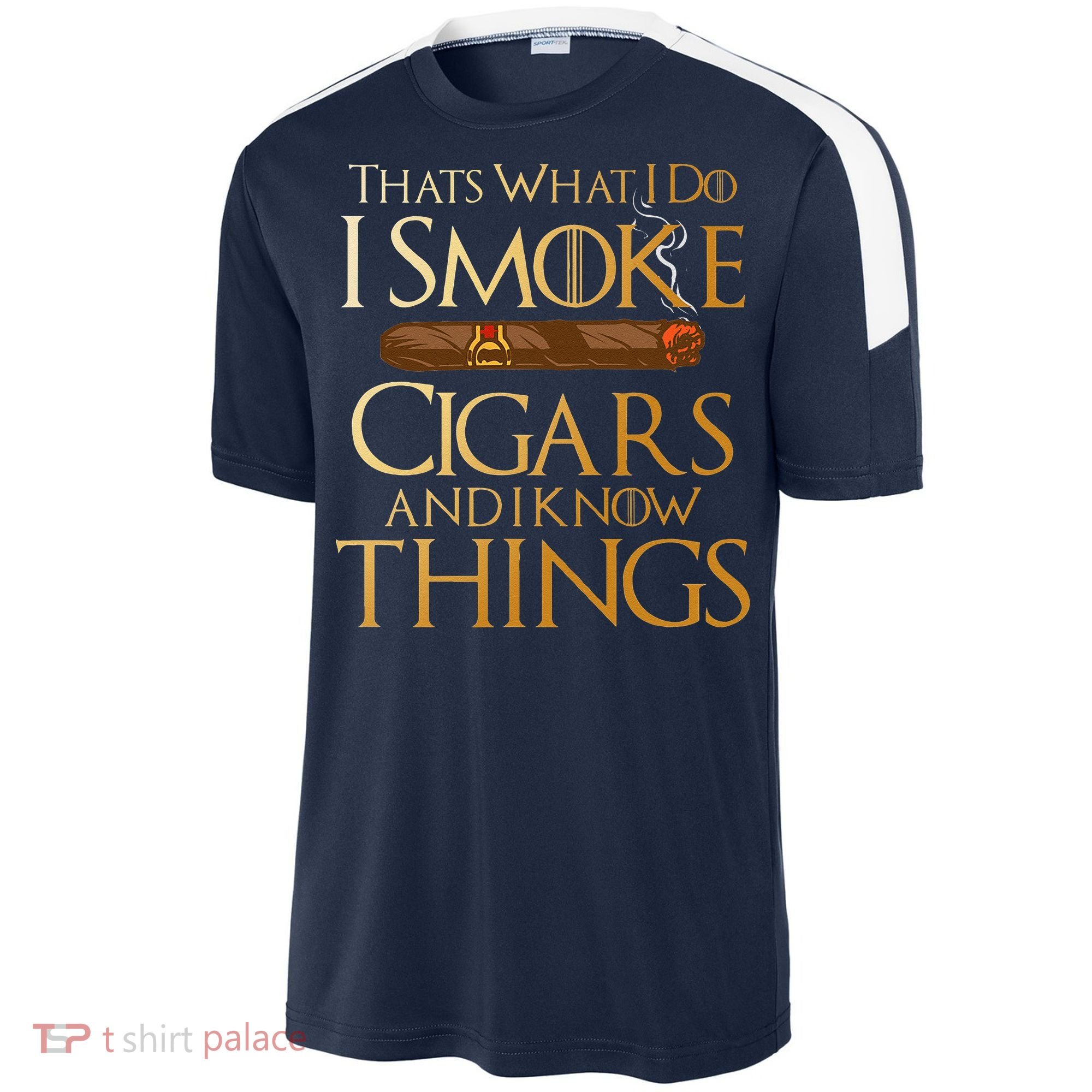 Thats What I Do I Smoke Cigars And I Know Things Smoker Sport-Tek Competitor United Soccer Jersey
